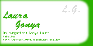 laura gonya business card